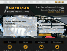 Tablet Screenshot of enginereplacementofatlanta.com